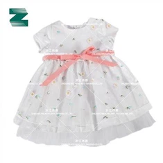 Haljina princeze za djecu s Emb poliesterskim šifonom